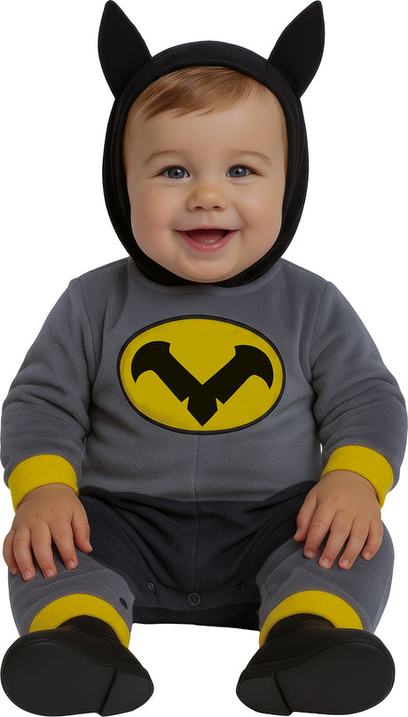 Déguisement Night Hero Bébé - Capuche, Couvre-pieds et Combi