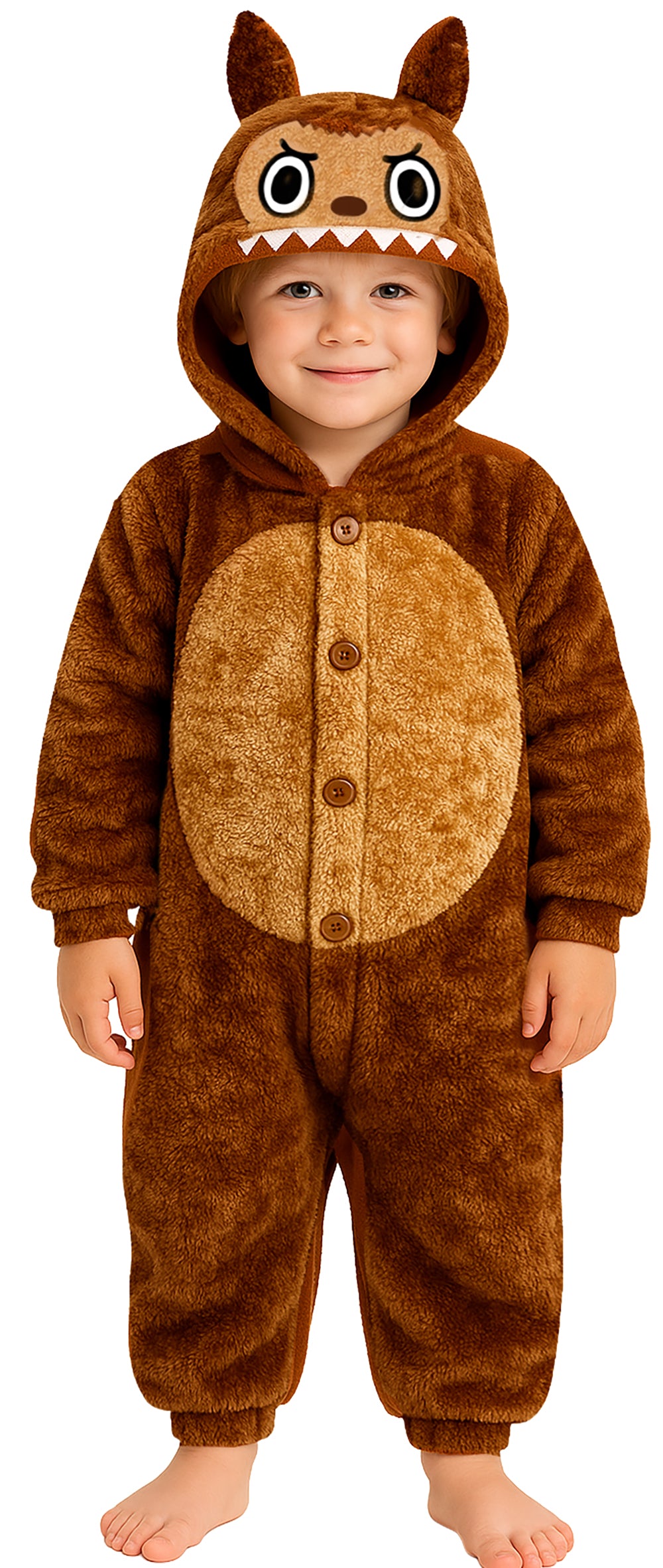 Déguisement Monstre Pyjama Brun Enfant