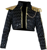 Déguisement K-Pop Argent Fille - T-shirt, Veste, Pantalon et Ceinture