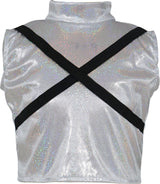 Déguisement K-Pop Argent Fille - T-shirt, Veste, Pantalon et Ceinture