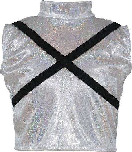 Déguisement K-Pop Argent Fille - T-shirt, Veste, Pantalon et Ceinture