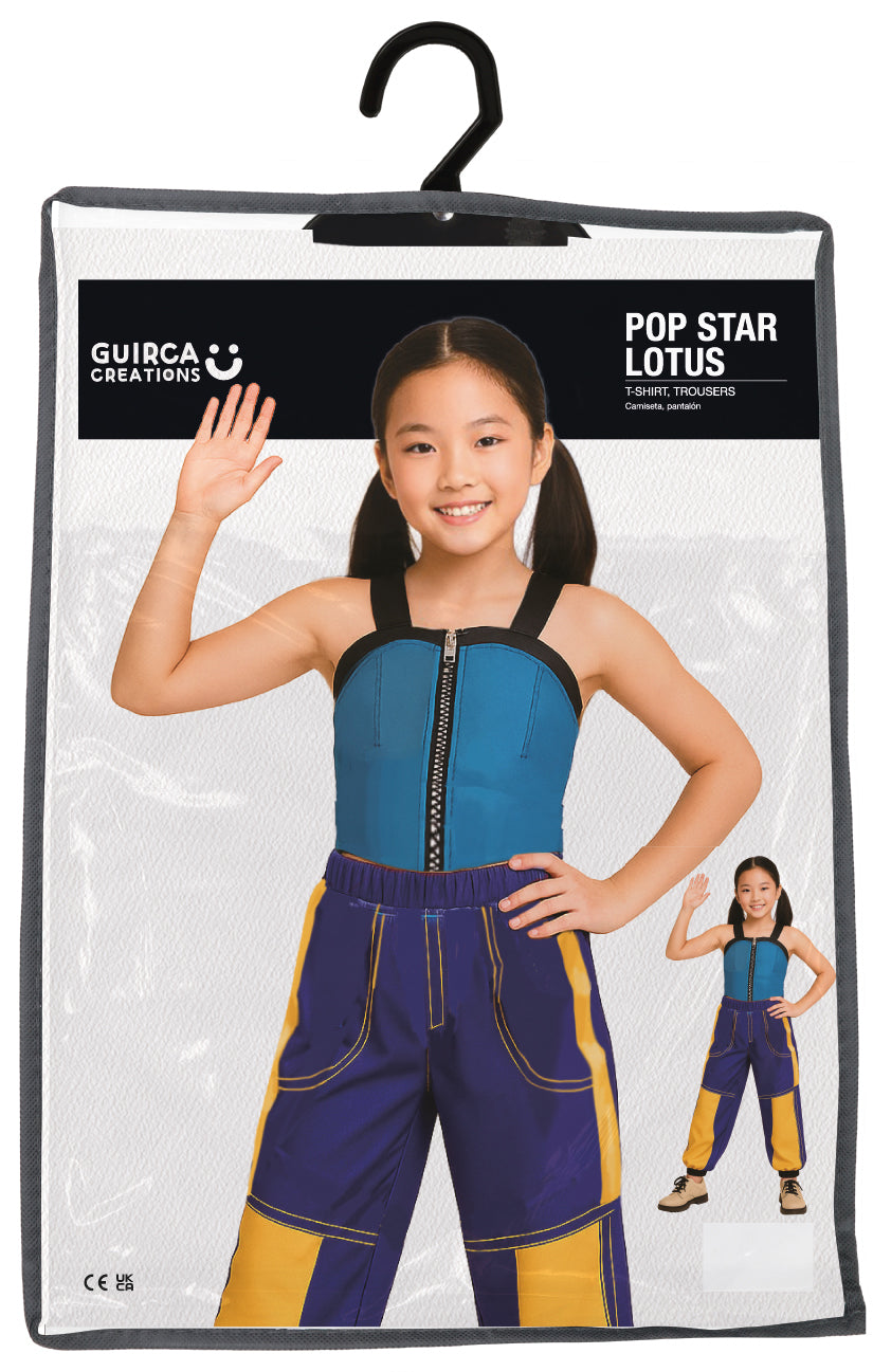Déguisement Pop Star Lotus Fille - T-shirt et Pantalon