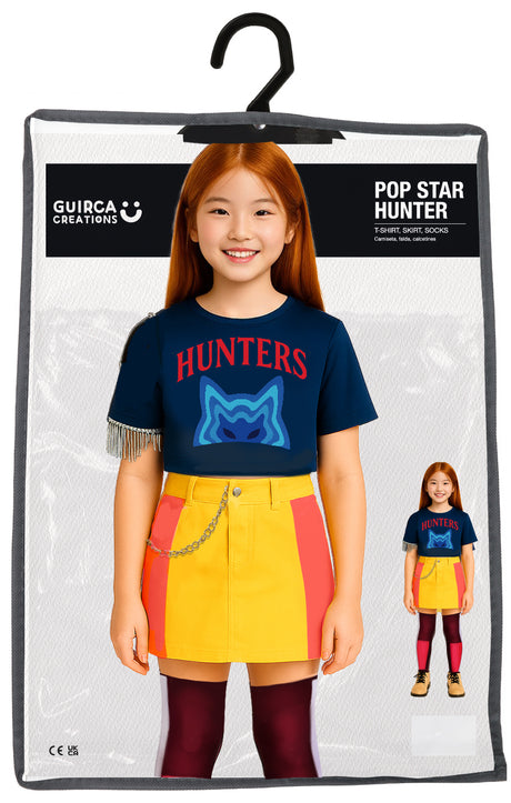 Déguisement K-Pop Demon Hunter Fille - T-shirt, Jupe et Chaussettes