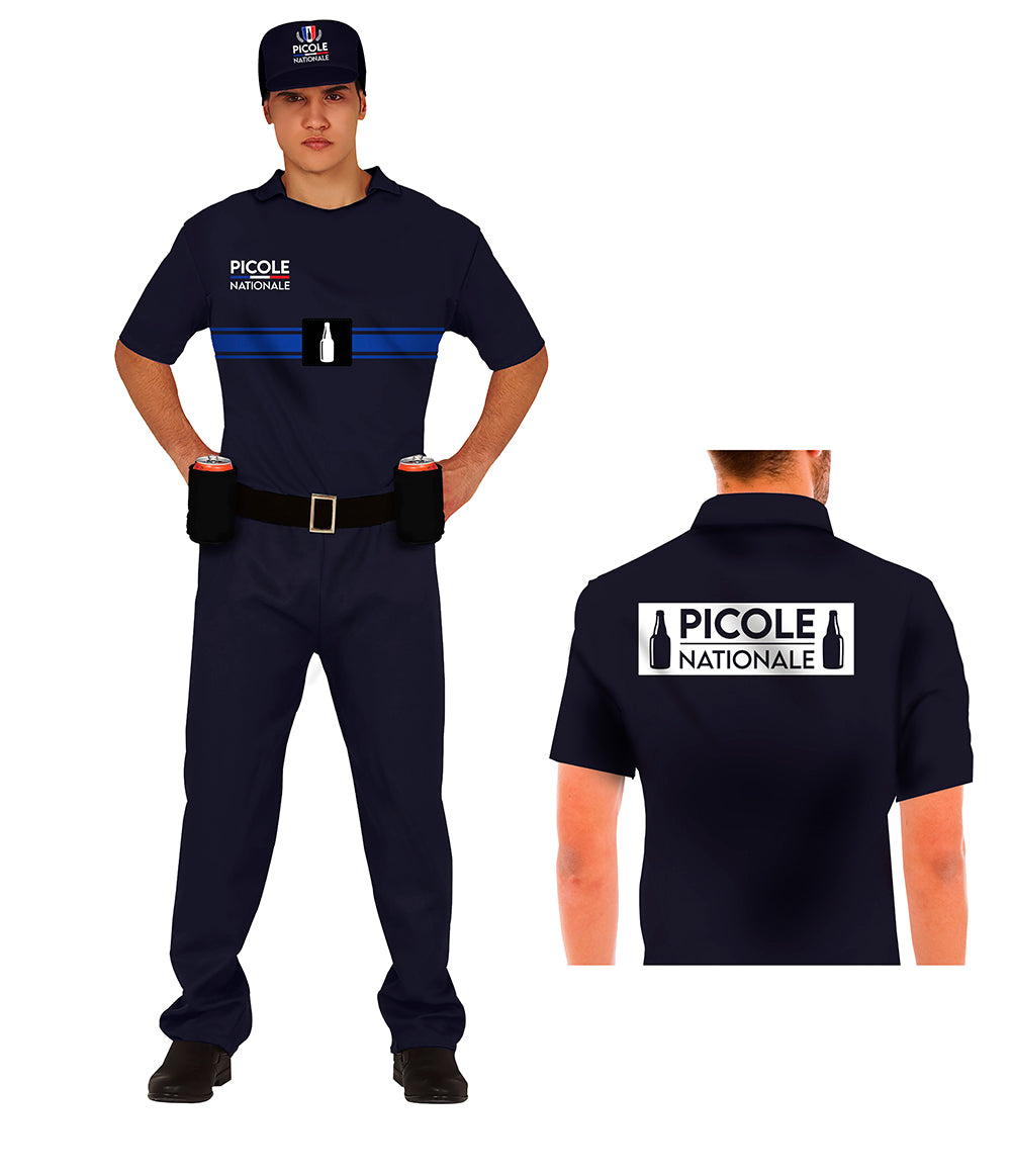 Déguisement Picole Nationale Homme - T-Shirt, Ceinture, Chapeau et Pantalon
