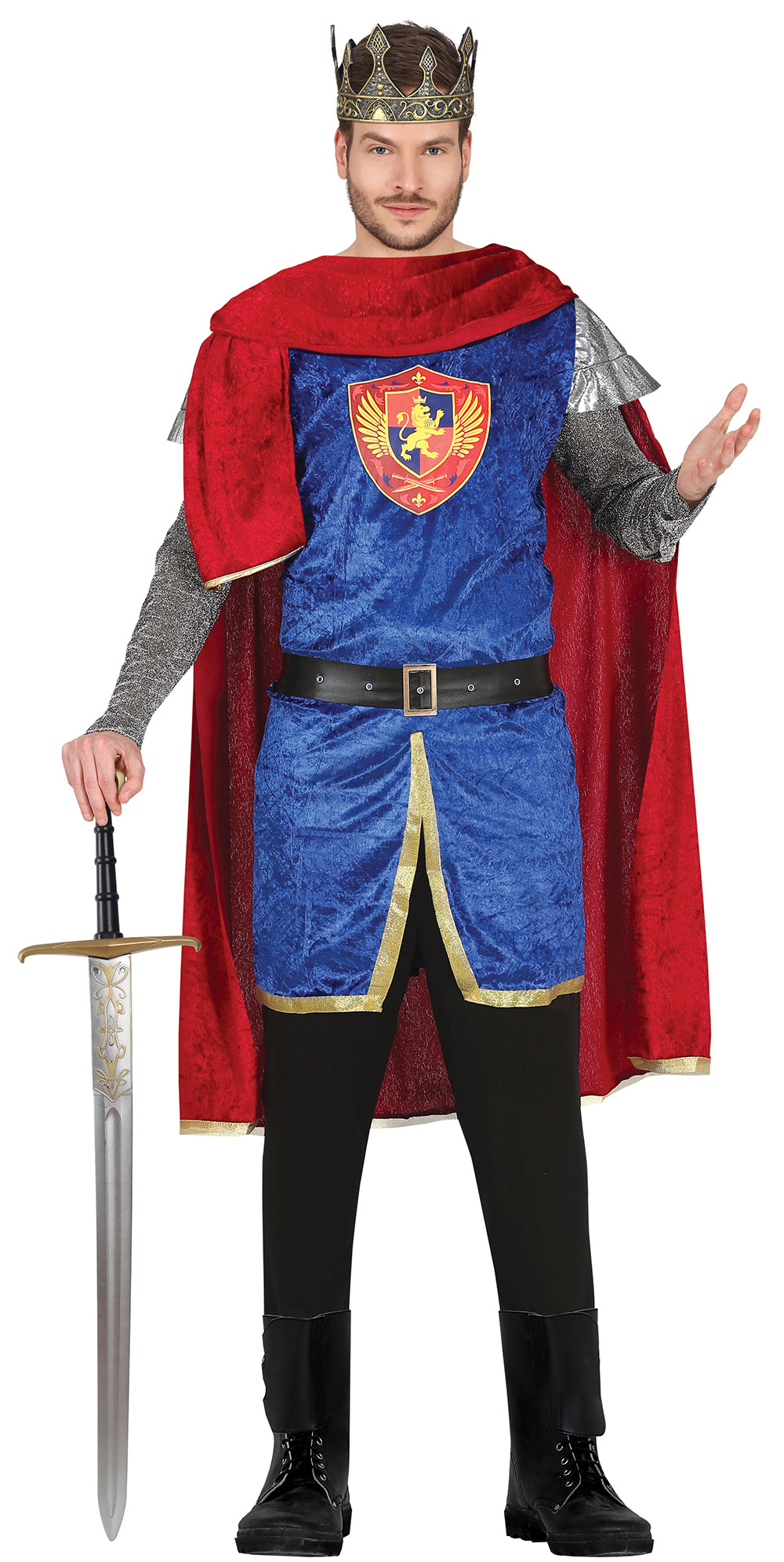 Déguisement Roi Homme - Cape, Tunique, Ceinture et Pantalon