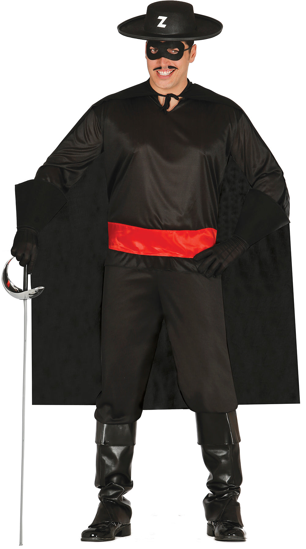 Déguisement Cavalier Homme - Loup, Chemise, Cape, Ceinture et Pantalon