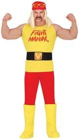 Déguisement Fight Maniac Homme - T-shirt, Ceinture et Pantalon