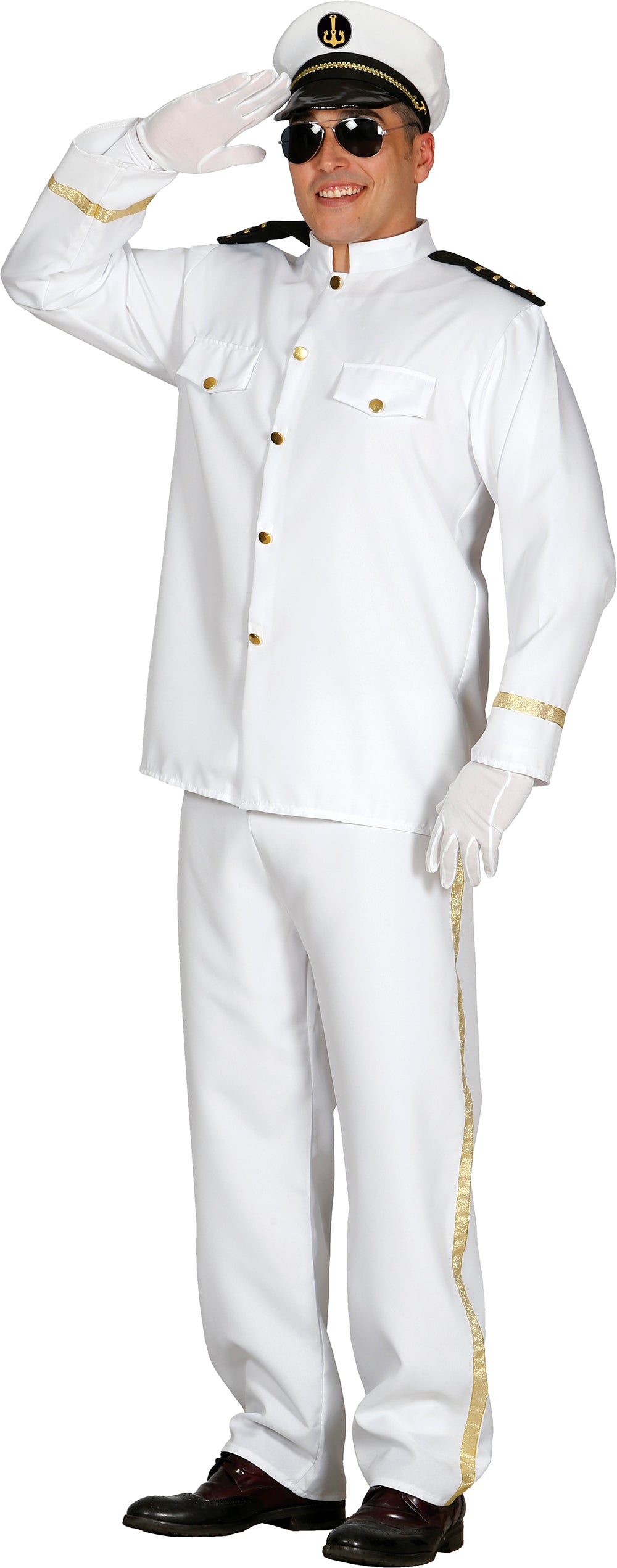 Déguisement Capitaine de Croisière Homme - Veste, Casquette et Pantalon