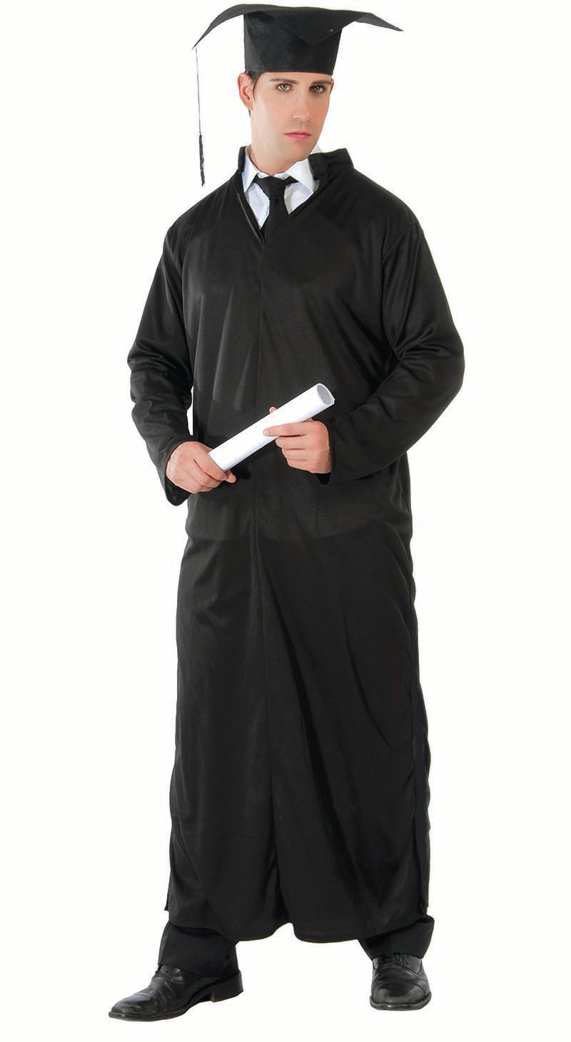 Déguisement Étudiant/Prêtre/Juge Homme - Chapeau, Plastron et Tunique