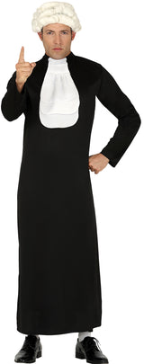 Déguisement Étudiant/Prêtre/Juge Homme - Chapeau, Plastron et Tunique