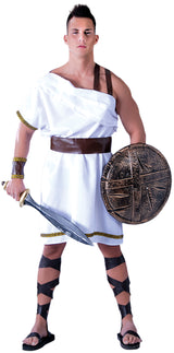 Déguisement Spartiate Homme - Tunique, Ceinture et Bracelets