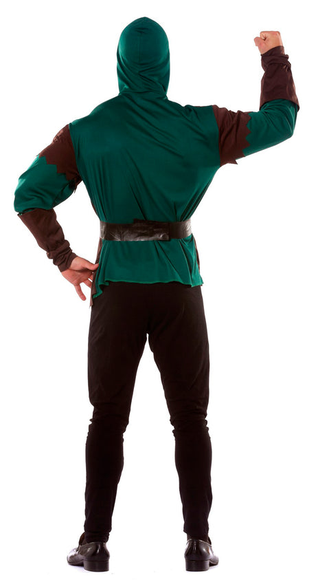 Déguisement archer adulte brun et vert - polyester