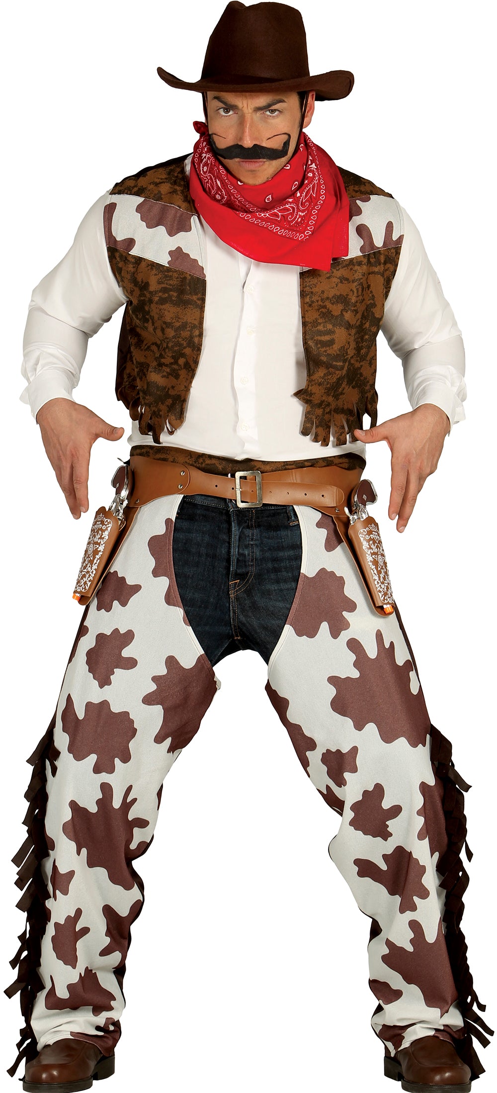 Déguisement Cowboy Homme - Gilet et Couvre-pantalon