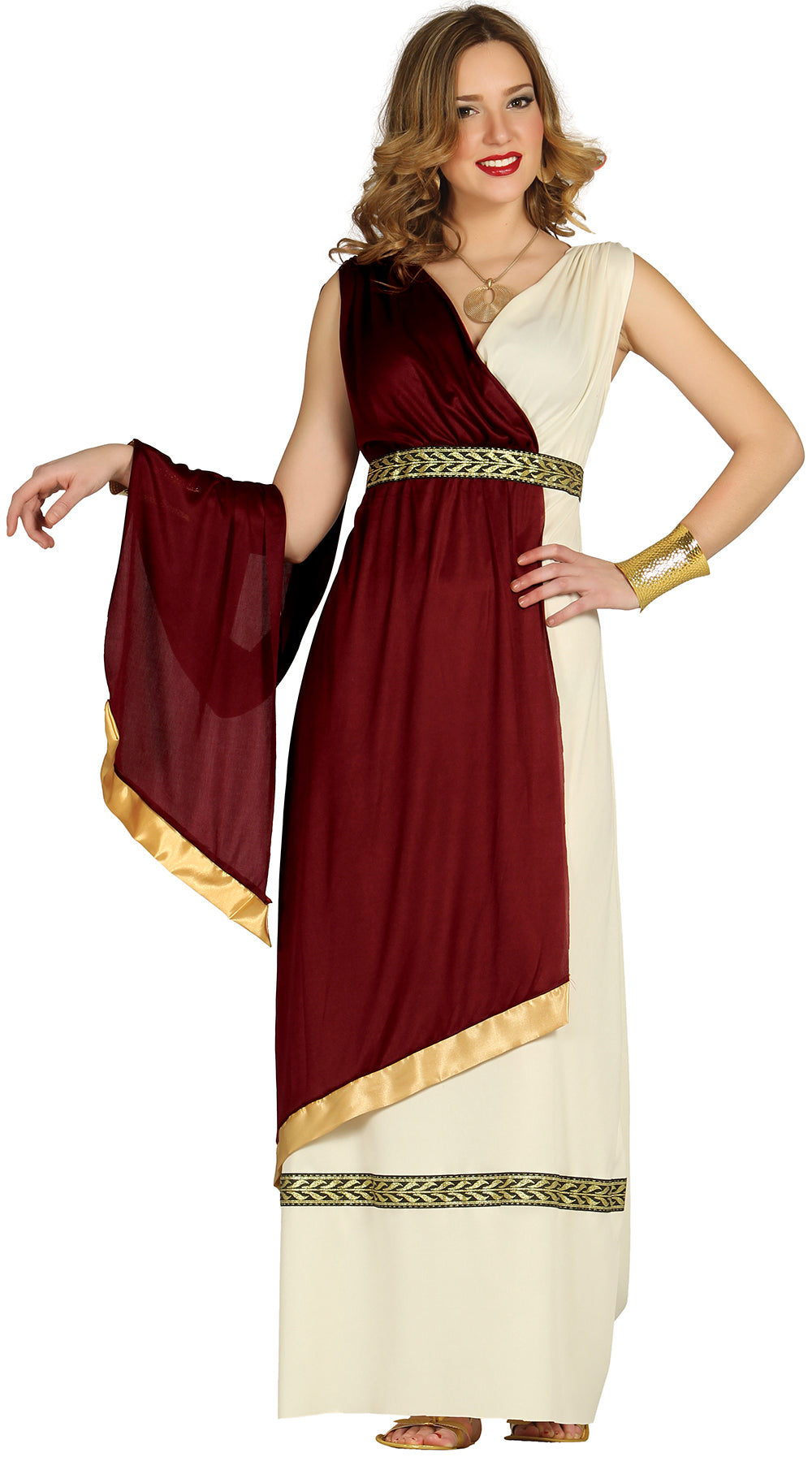 Déguisement Romaine Femme Adulte - Cape, Ceinture et Robe