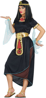 Déguisement Cléopâtre Noire Femme - Robe, Ceinture et Col