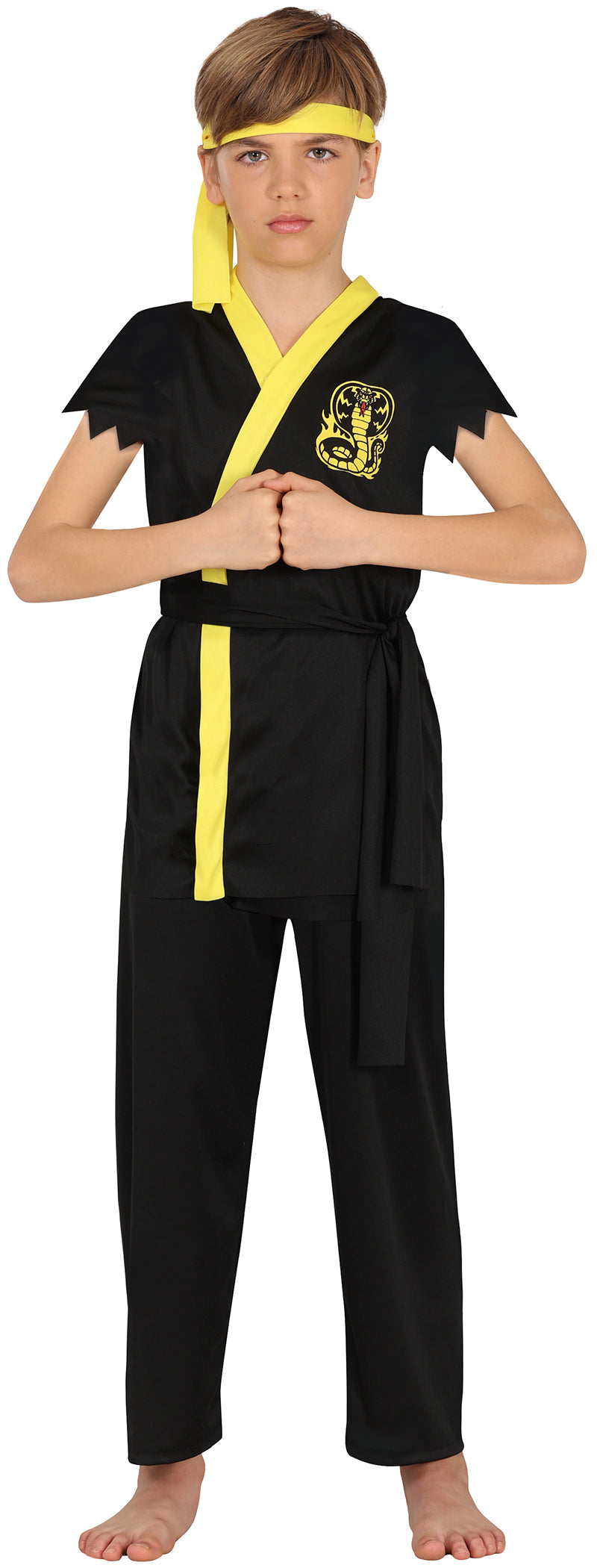 Déguisement Ninja Snake Fighter Garçon - T-Shirt, Bandeau, Ceinture et Pantalon
