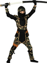 Déguisement Ninja Commando Garçon - Capuche, Tunique et Pantalon