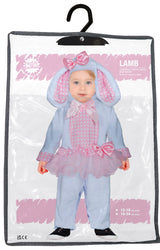 Déguisement agneau bébé blanc et rose 12-18 mois