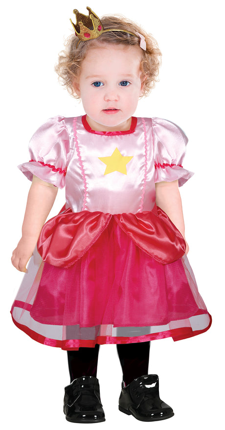 Déguisement princesse rose bébé 12-18 mois polyester