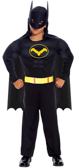 Déguisement Black Hero Garçon - Cape, Capuche et Ceinture