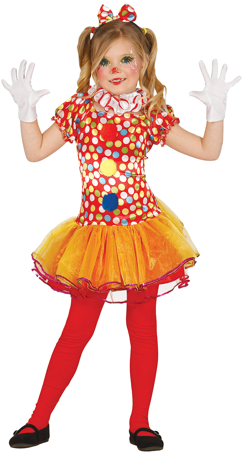 Déguisement Clown Fille - Cou, Diadème et Robe