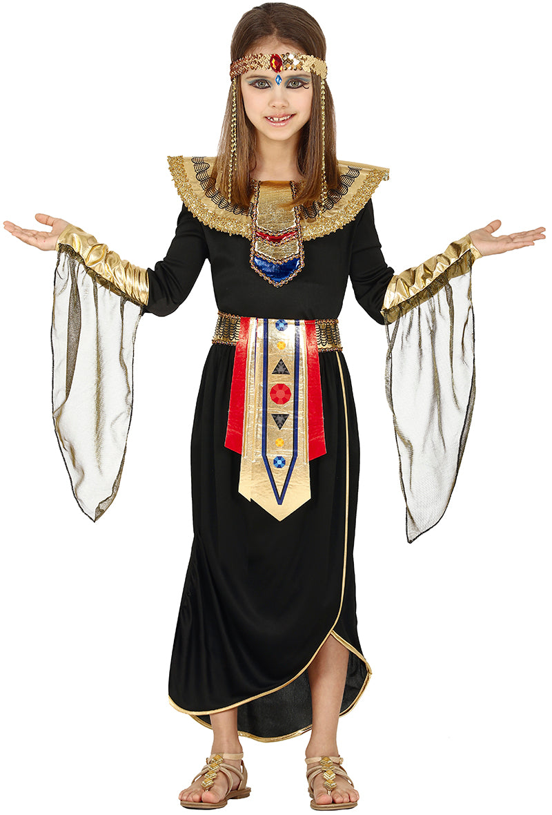 Déguisement Égyptienne Fille - Ceinture, Col, Robe et Châle