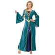 Adult Lady Margaret medieval costume in size small, made of 100% polyester, ideal for women attending historical reenactments or themed events.