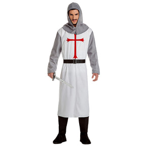 Adult men's Sir Ridley medieval costume in M/L size, made of 100% polyester, ideal for historical reenactments or themed events.