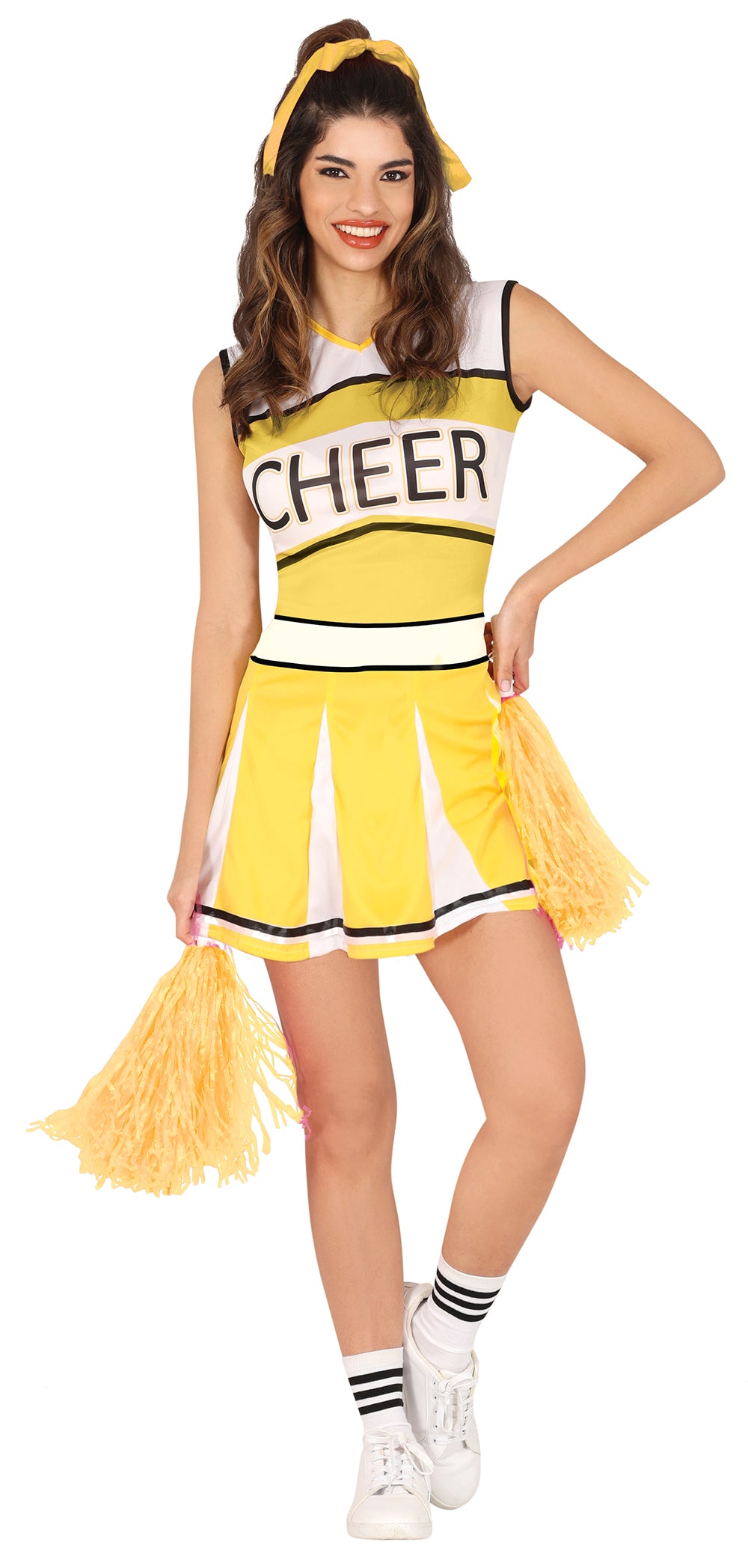 Déguisement Cheerleader Jaune Femme - Robe