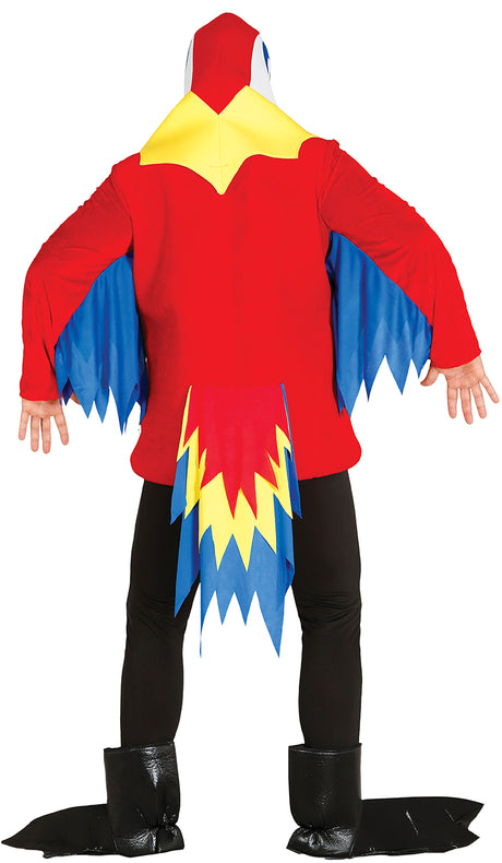 Costume perroquet multicolore adulte - polyester - taille L