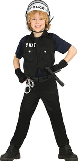 Déguisement Policier SWAT Garçon - Chemise, Gilet et Pantalon