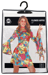 Déguisement hippie femme multicolore - Taille M