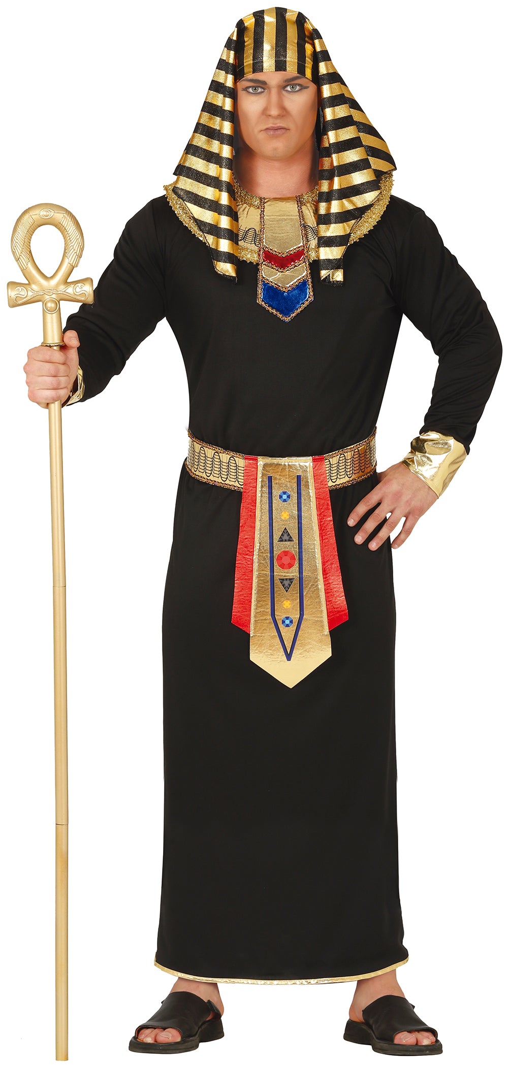 Déguisement Égyptien Homme - Ceinture, Cou, Coiffe et Robe