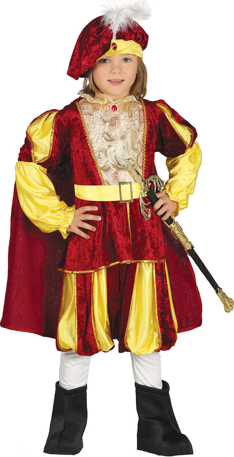 Déguisement Prince Garçon - Chemise, Cape et Pantalon