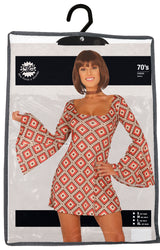 Déguisement disco femme multicolore 70's - Taille S