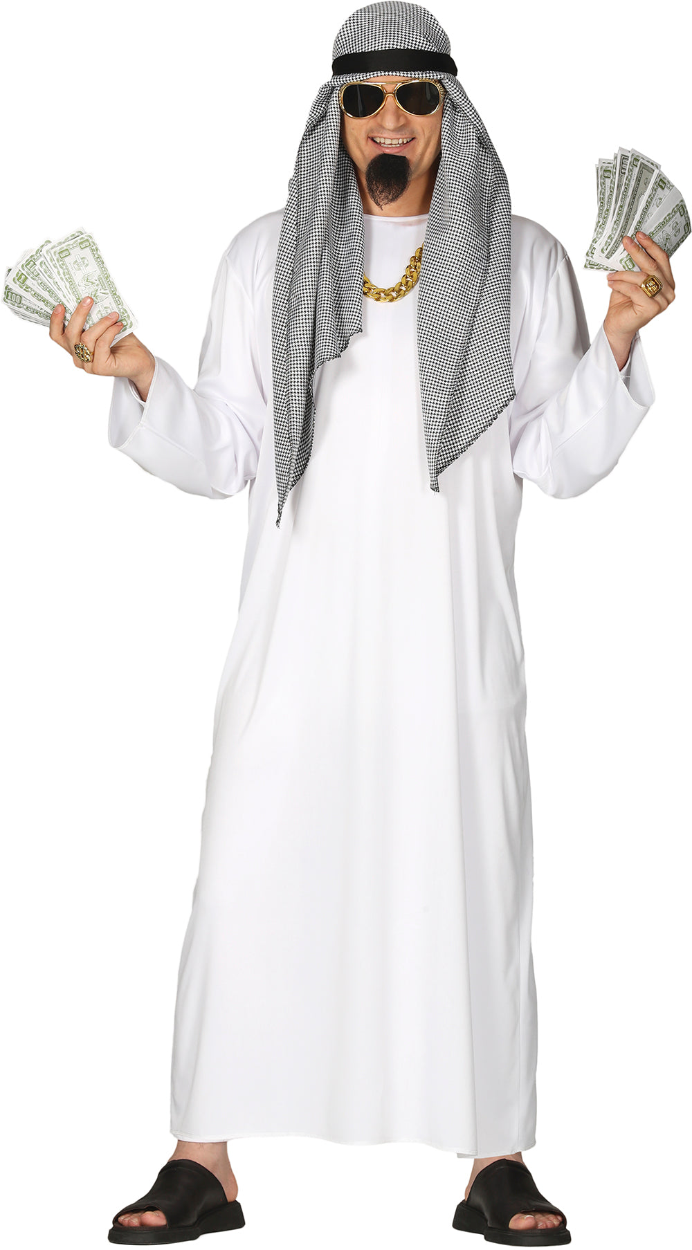 Déguisement Cheik Arabe Homme Adulte - Bandeau, Foulard et Tunique
