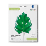 Ballon feuille tropicale - Vert - 45 cm - Gonflage Hélium en boutique