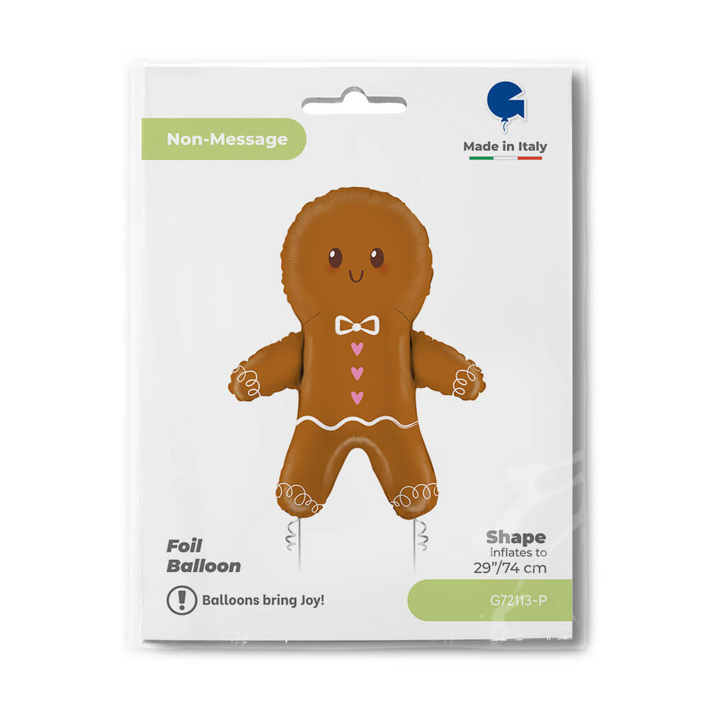 Ballon pain d’épices - Marron - 29" - Gonflage Hélium en boutique