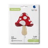 Ballon champignon - Rouge et blanc - 26" - Gonflage Hélium en boutique