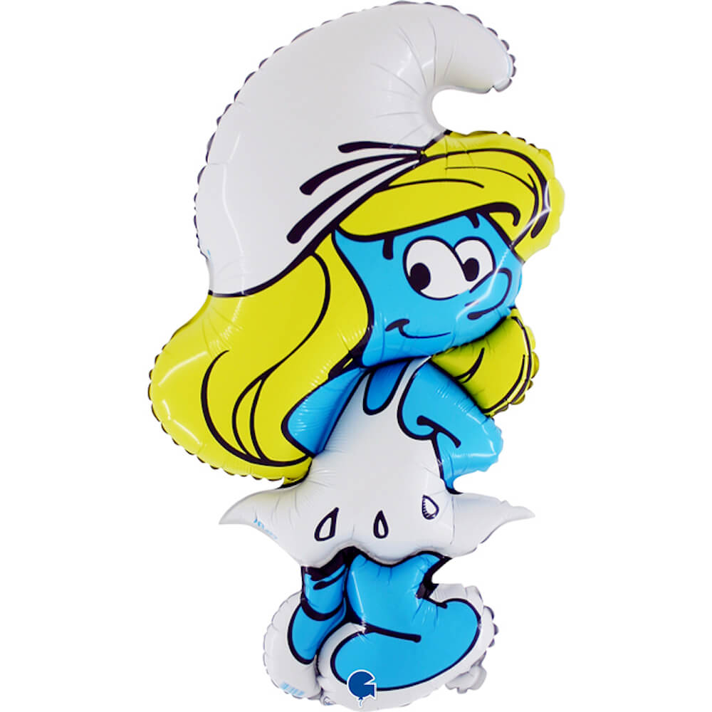 Ballon Schtroumpfette - Bleu - 32" - Gonflage Hélium en boutique