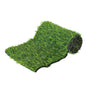The image shows a table runner designed to resemble artificial grass, measuring 20cm by 1m, likely intended for party or event decoration.