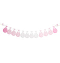 Guirlande Baby Shower personnalisable bleu et blanc – 240 cm – papier premium
