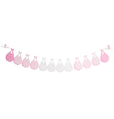 Guirlande Baby Shower personnalisable bleu et blanc – 240 cm – papier premium