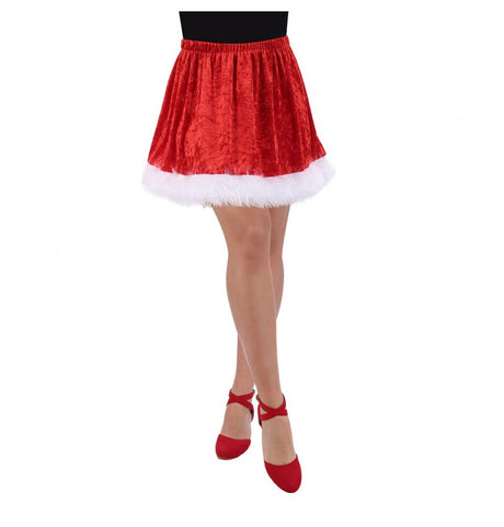 Jupe Miss Santa Taille Unique – Déguisement Mère Noël Femme