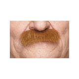 Fausse moustache rousse style brosse – accessoire déguisement – auto-adhésive