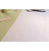 Nappe en coton lavé blanc – mariages, anniversaires – 125 × 240 cm