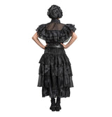 Robe de bal noire Mercredi Addams © – Halloween et soirées – 2 pièces