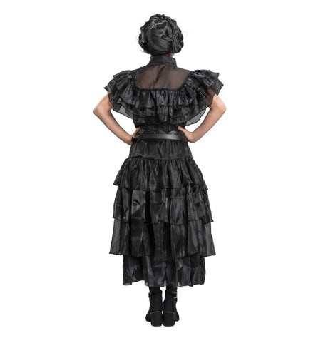 Robe de bal noire Mercredi Addams © – Halloween et soirées – 2 pièces