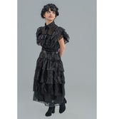 Robe de bal noire Mercredi Addams © – Halloween et soirées – 2 pièces
