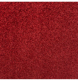 The image shows a roll of premium red sequin tablecloth, measuring 120cm x 3m, designed for party table decoration.